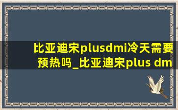 比亚迪宋plusdmi冷天需要预热吗_比亚迪宋plus dmi冬天需要预热吗